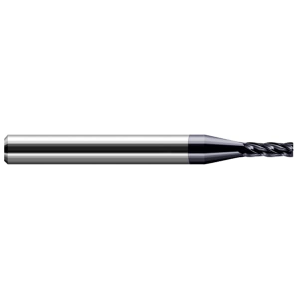 Miniature End Mill - 4 Flute - Corner Radius, 0.2500" (1/4)